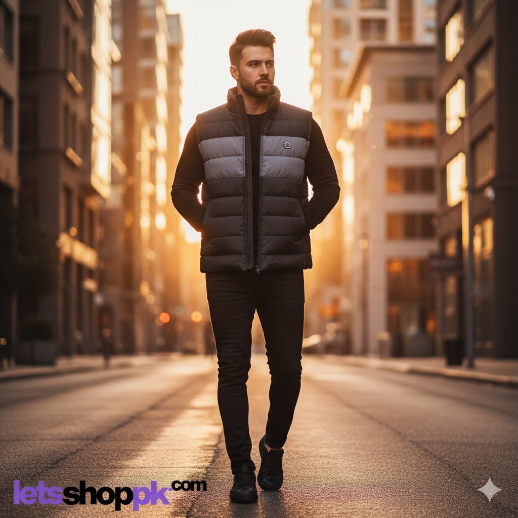 sleeveless puffer jacket